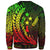 Kosrae Custom Personalised Sweatshirt - Wings Style Reggae Color - Polynesian Pride