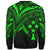 Kosrae State Sweatshirt - Cross Style Green Color - Polynesian Pride