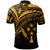 Kosrae State Polo Shirt Gold Color Cross Style - Polynesian Pride