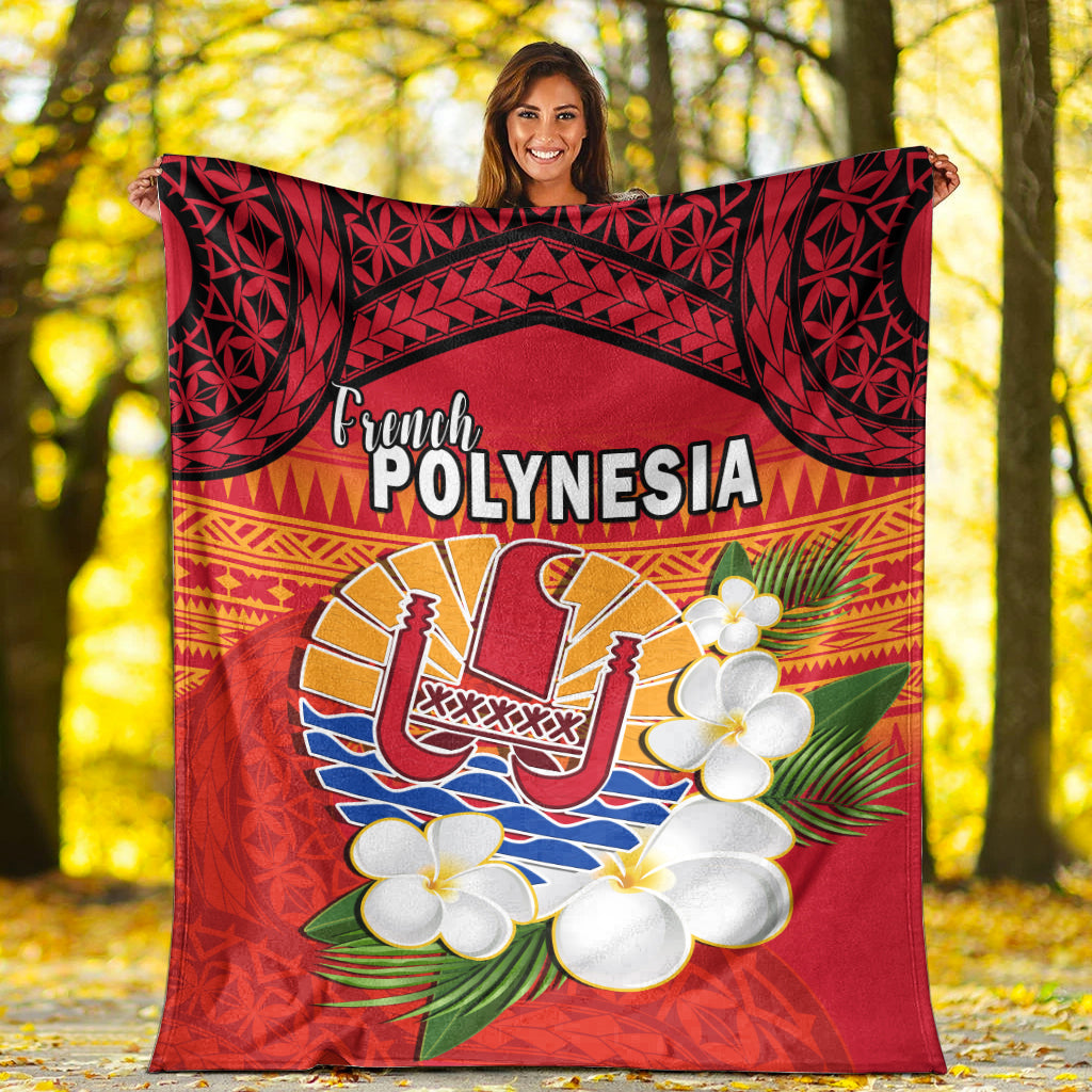 French Polynesia Premium Blanket Happy Internal Autonomy Day Special Version LT14 White - Polynesian Pride