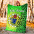 Cook Islands Premium Blanket Cook Islands Coat Of Arms Turtle Polynesian LT14 - Polynesian Pride