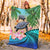 Polynesian Turtle Coconut Tree And Orchids Premium Blanket LT14 - Polynesian Pride