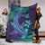 Polynesian Permium Blanket Purple Paradise Hawaiian Tribal Hammerhead Shark LT14 - Polynesian Pride