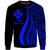 Wallis And Futuna Sweatshirt - Blue Polynesian Tentacle Tribal Pattern Unisex Blue - Polynesian Pride