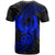 Pohnpei Micronesian Custom T Shirt Blue Spiral Pattern Hibiscus - Polynesian Pride