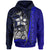 Samoa Polynesian Custom Hoodie Blue Turtle with Hook Unisex BLUE - Polynesian Pride