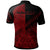 Nauru Polo Shirt Red Color Symmetry Style - Polynesian Pride