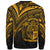 Nauru Sweatshirt - Cross Style Gold Color - Polynesian Pride