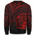 Nauru Sweatshirt - Cross Style Red Color - Polynesian Pride