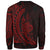 New Caledonia Custom Personalised Sweatshirt - Wings Style Red Color - Polynesian Pride