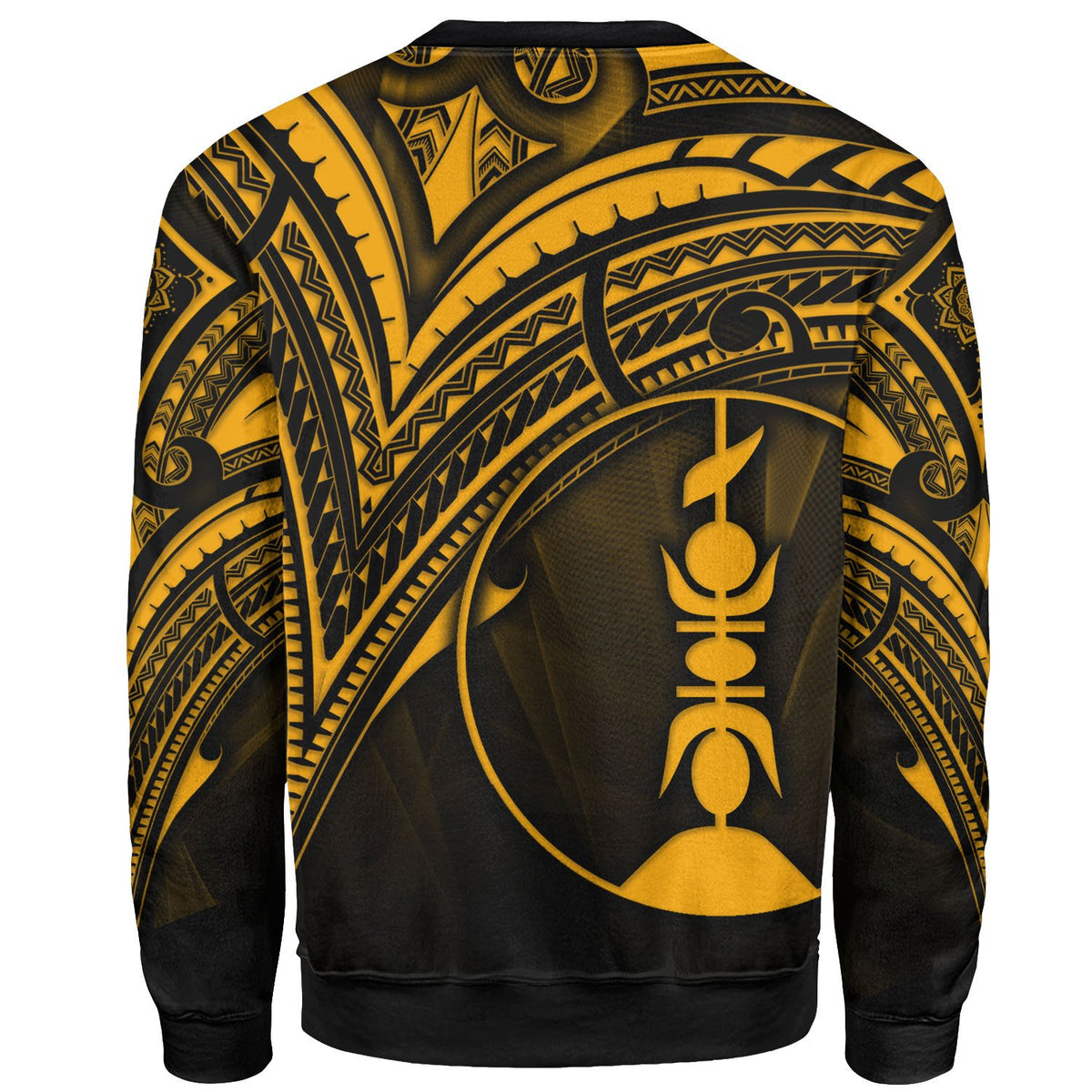 New Caledonia Sweatshirt - Cross Style Gold Color - Polynesian Pride