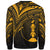 New Caledonia Sweatshirt - Cross Style Gold Color - Polynesian Pride