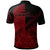 New Caledonia Polo Shirt Red Color Symmetry Style - Polynesian Pride