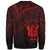 Niue Sweatshirt - Cross Style Red Color - Polynesian Pride