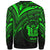 Niue Sweatshirt - Cross Style Green Color - Polynesian Pride