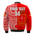 (Custom Text And Number) Kolisi Tonga High School Bomber Jacket Class Of Year Tongan Ngatu Pattern LT14 - Polynesian Pride