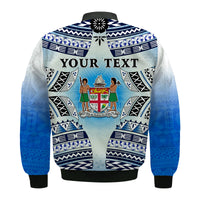 Personalised Fiji Bomber Jacket Kaiviti Fijian Special Tapa Pattern LT14 - Polynesian Pride