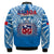 Samoa Rugby Bomber Jacket Toa Samoa Polynesian Pacific Blue Version LT14 - Polynesian Pride