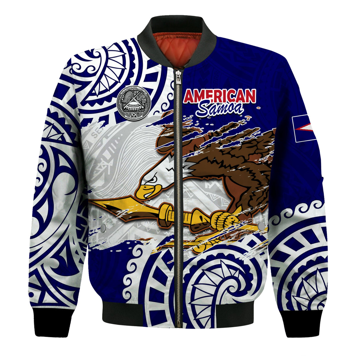 (Custom Personalised) American Samoa Independence Day Bomber Jacket Polynesian Special Version LT14 - Polynesian Pride