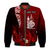 (Custom Personalised) New Caledonia Bomber Jacket Nautilus Red Polynesian Hibiscus LT13 - Polynesian Pride