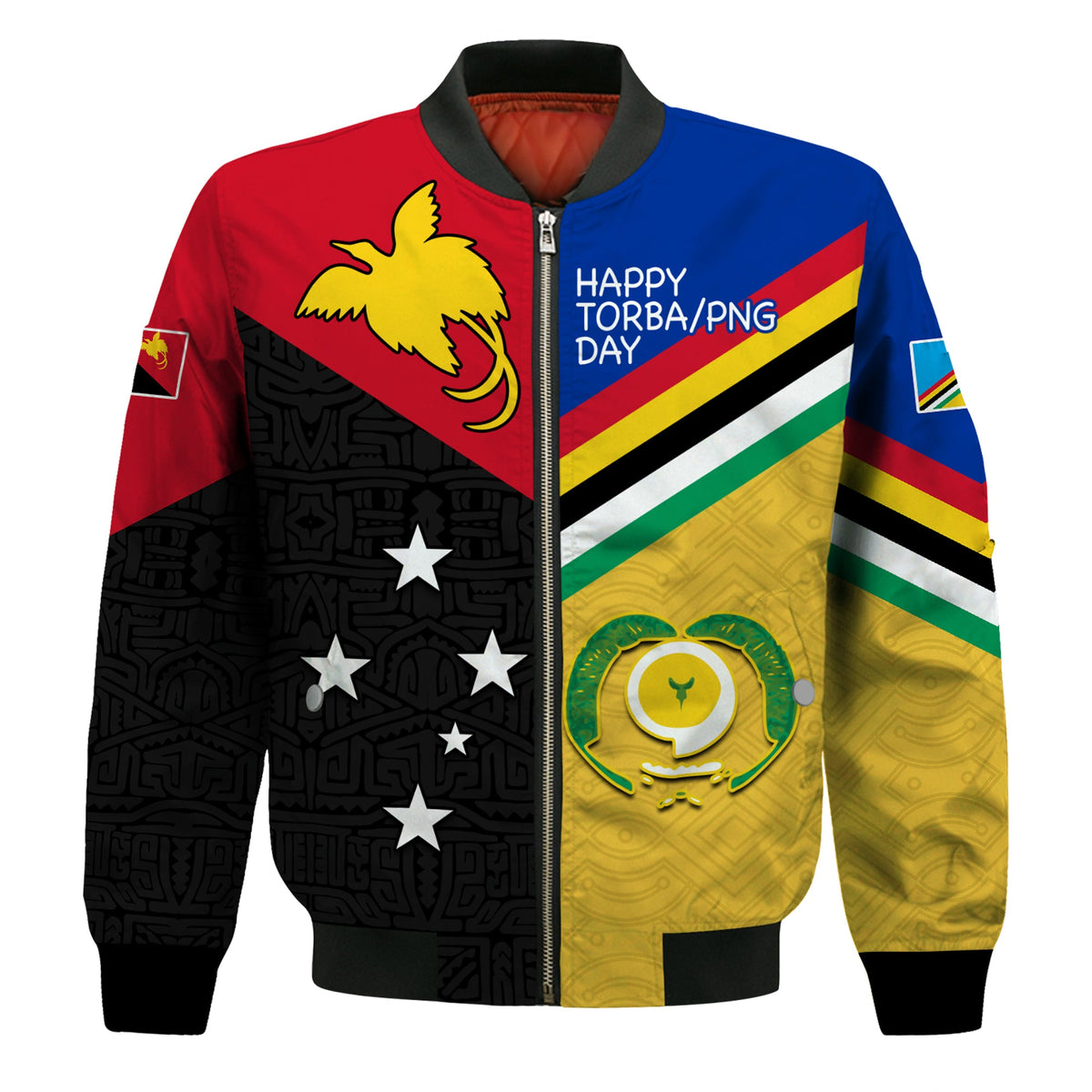 Torba PNG Day Bomber Jacket 2022 Simple Polynesia LT13 Unisex Art - Polynesian Pride