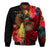 (Custom Personalised) Papua New Guinea Bomber Jacket Bird of Paradise LT13 - Polynesian Pride