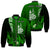 (Custom Personalised) New Caledonia Bomber Jacket Nautilus Green Polynesian Hibiscus LT13 Unisex Green - Polynesian Pride