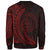 Palau Custom Personalised Sweatshirt - Wings Style Red Color - Polynesian Pride