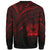 Papua New Guinea Sweatshirt - Cross Style Red Color - Polynesian Pride