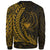 Pohnpei Custom Personalised Sweatshirt - Wings Style Gold Color - Polynesian Pride