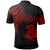 Tonga Custom Polo Shirt Tonga Tatau Red Patterns - Polynesian Pride