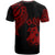 Tonga T Shirt Tonga Tatau Red Patterns With Coat of Arms - Polynesian Pride