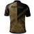 Samoa Polo Shirt Gold Color Symmetry Style - Polynesian Pride