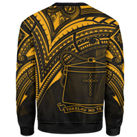 Tokelau Sweatshirt - Cross Style Gold Color - Polynesian Pride