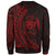 Tonga Sweatshirt - Wings Style Red Color - Polynesian Pride