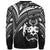 Tonga Sweatshirt - Cross Style White Color - Polynesian Pride