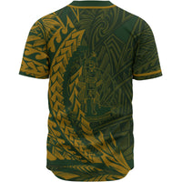 Vanuatu Baseball Shirt - Green Wings Style - Polynesian Pride