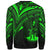 Vanuatu Sweatshirt - Cross Style Green Color - Polynesian Pride