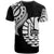 Tahiti Custom T Shirt Tahiti Tatau White Patterns - Polynesian Pride