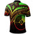 Yap State Polo Shirt Reggae Color Cross Style - Polynesian Pride