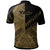 Yap Polo Shirt Gold Color Symmetry Style - Polynesian Pride