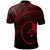 Yap State Polo Shirt Red Color Cross Style - Polynesian Pride