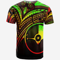Yap State T Shirt Reggae Color Cross Style - Polynesian Pride
