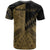 Guam T Shirt Custom Gold Color Symmetry Style - Polynesian Pride