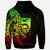 Kiribati Zip Hoodie Polynesian Pattern Style Reggae Color - Polynesian Pride