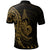 New Caledonia Polo Shirt Custom Polynesian Pattern Style Gold Color - Polynesian Pride