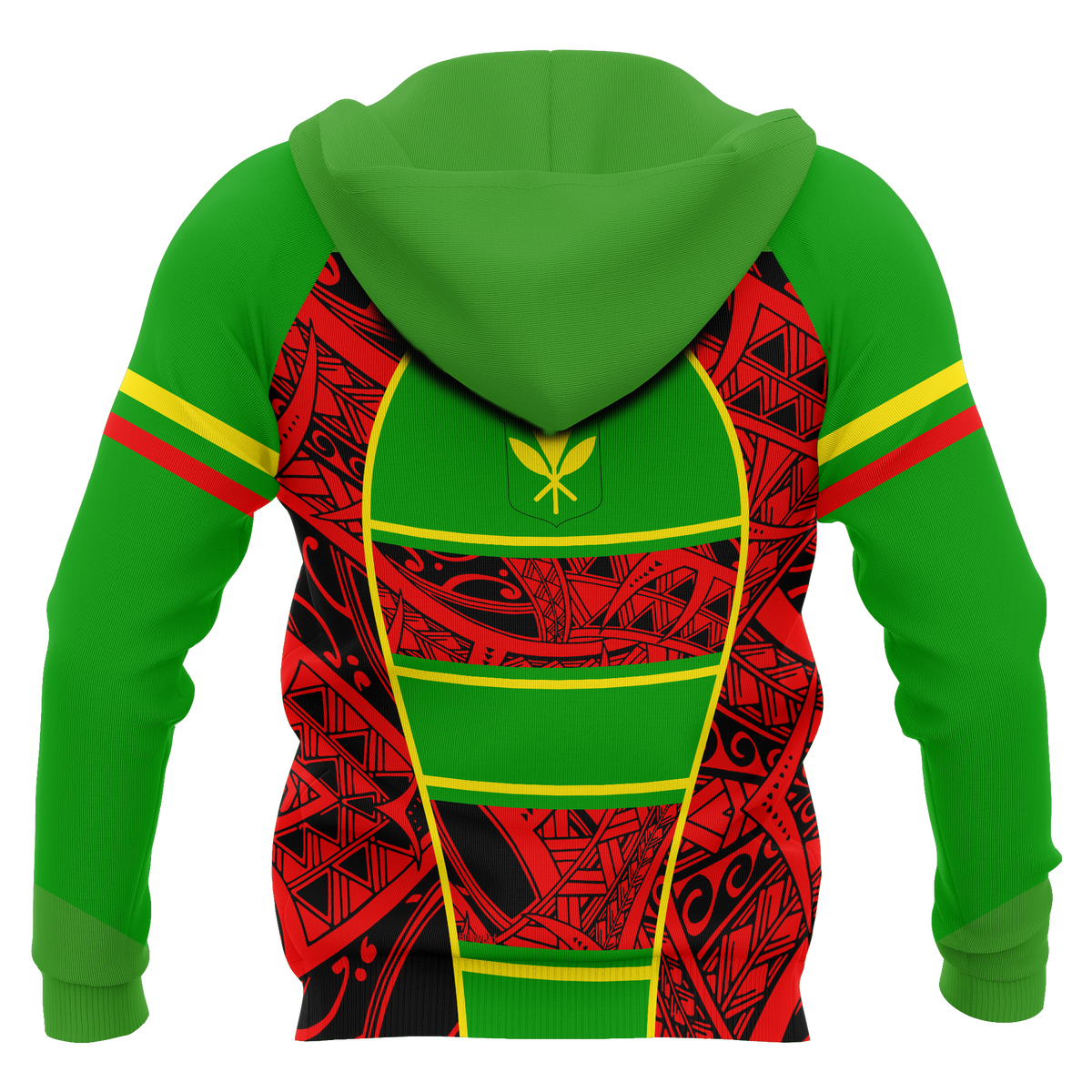 Hawaii Kanaka Maoli Flag All Over Hoodie - Polynesian Pride