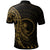 Chuuk Polo Shirt Polynesian Pattern Style Gold Color - Polynesian Pride