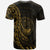 Marshall Islands T Shirt Polynesian Pattern Style Gold Color - Polynesian Pride