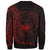 Pohnpei Sweatshirt - Polynesian Pattern Style Red Color - Polynesian Pride